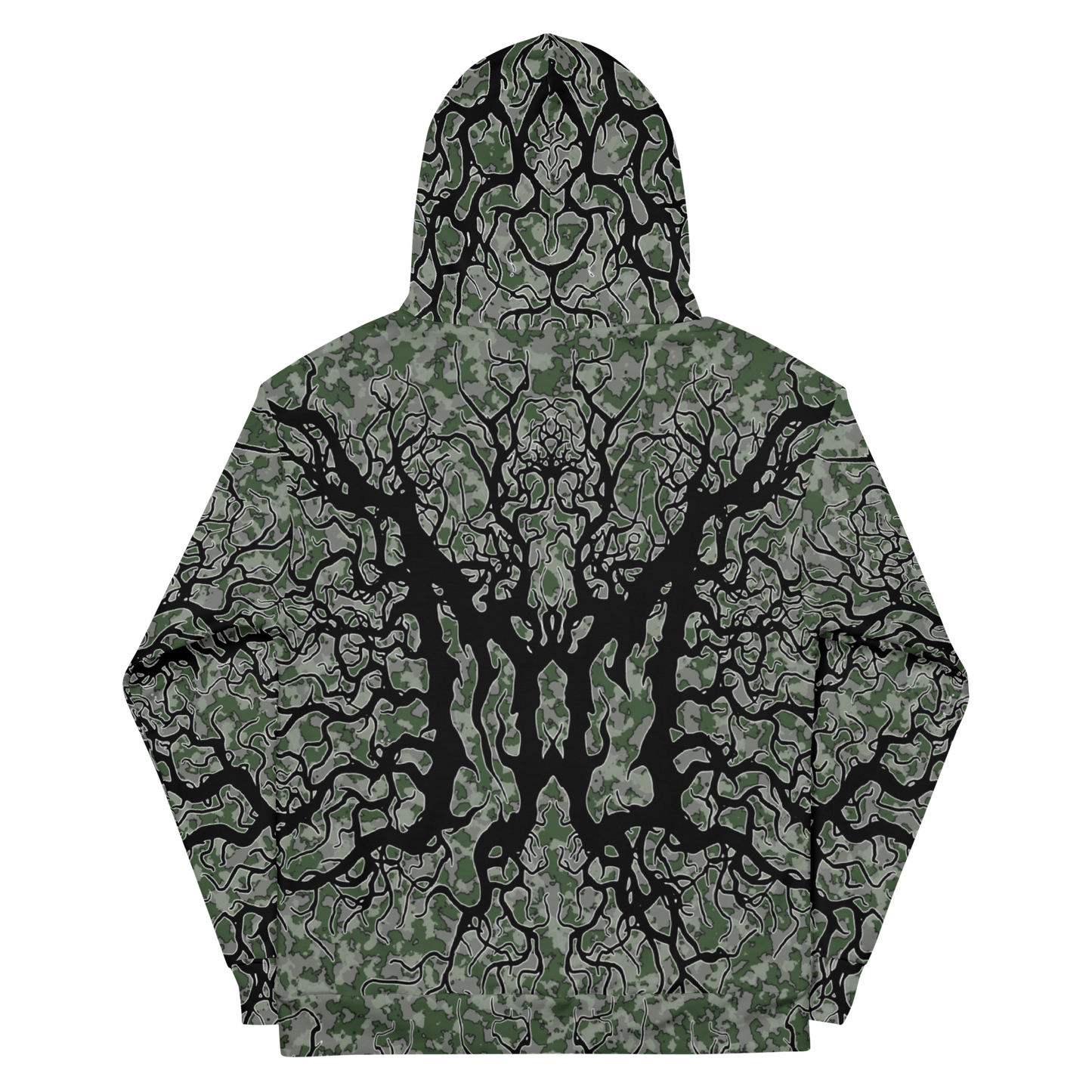 Demonic Fir Deathmetal Camo Performance Hoodie