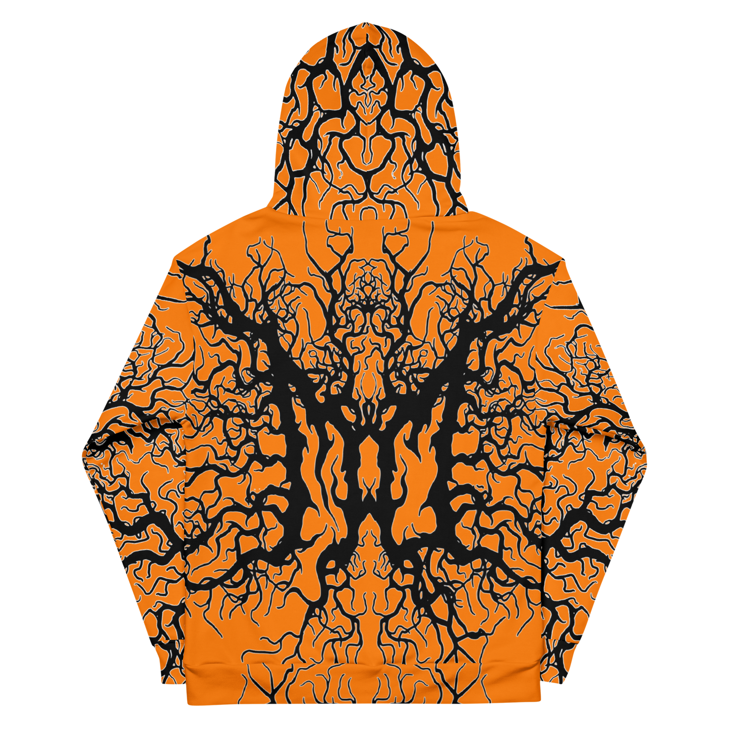 Solid Blaze Orange Performance Unisex Hoodie