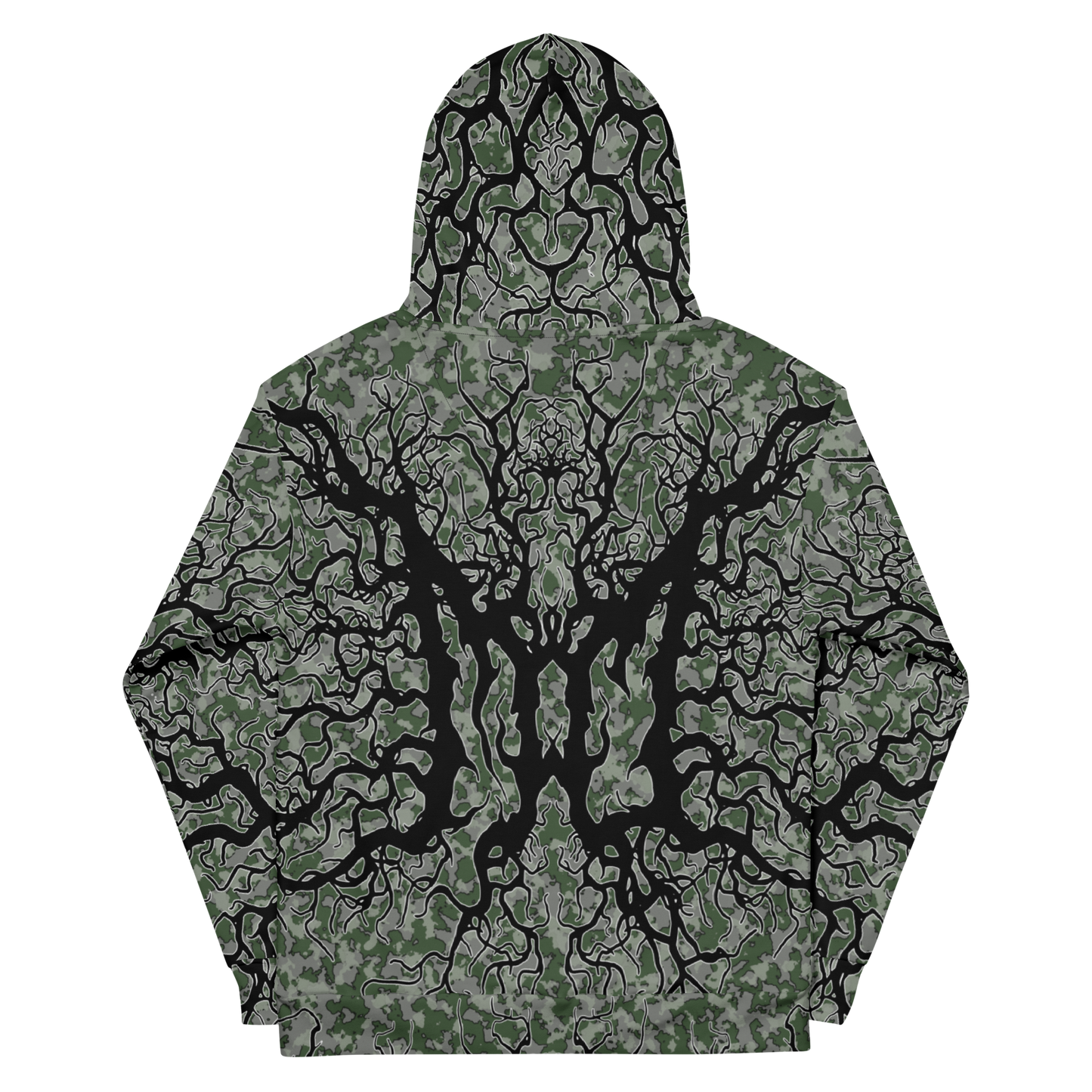 Demonic Fir Deathmetal Camo Performance Hoodie