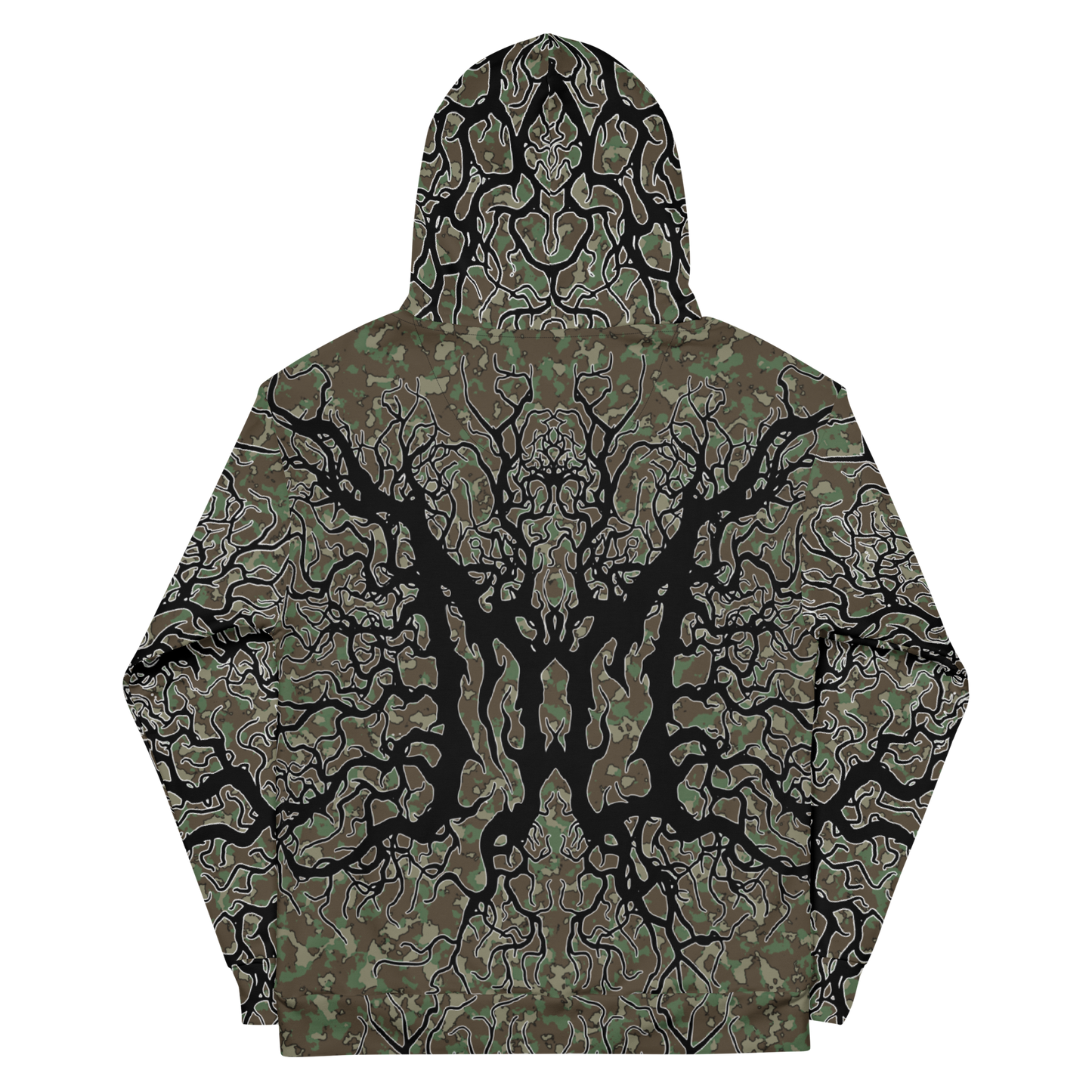 Unholy Timber Deathmetal Camo Performance Hoodie