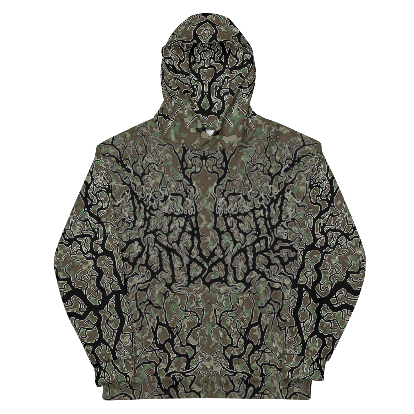 Unholy Timber Deathmetal Camo Performance Hoodie