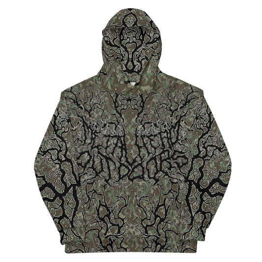 Unholy Timber Deathmetal Camo Performance Hoodie