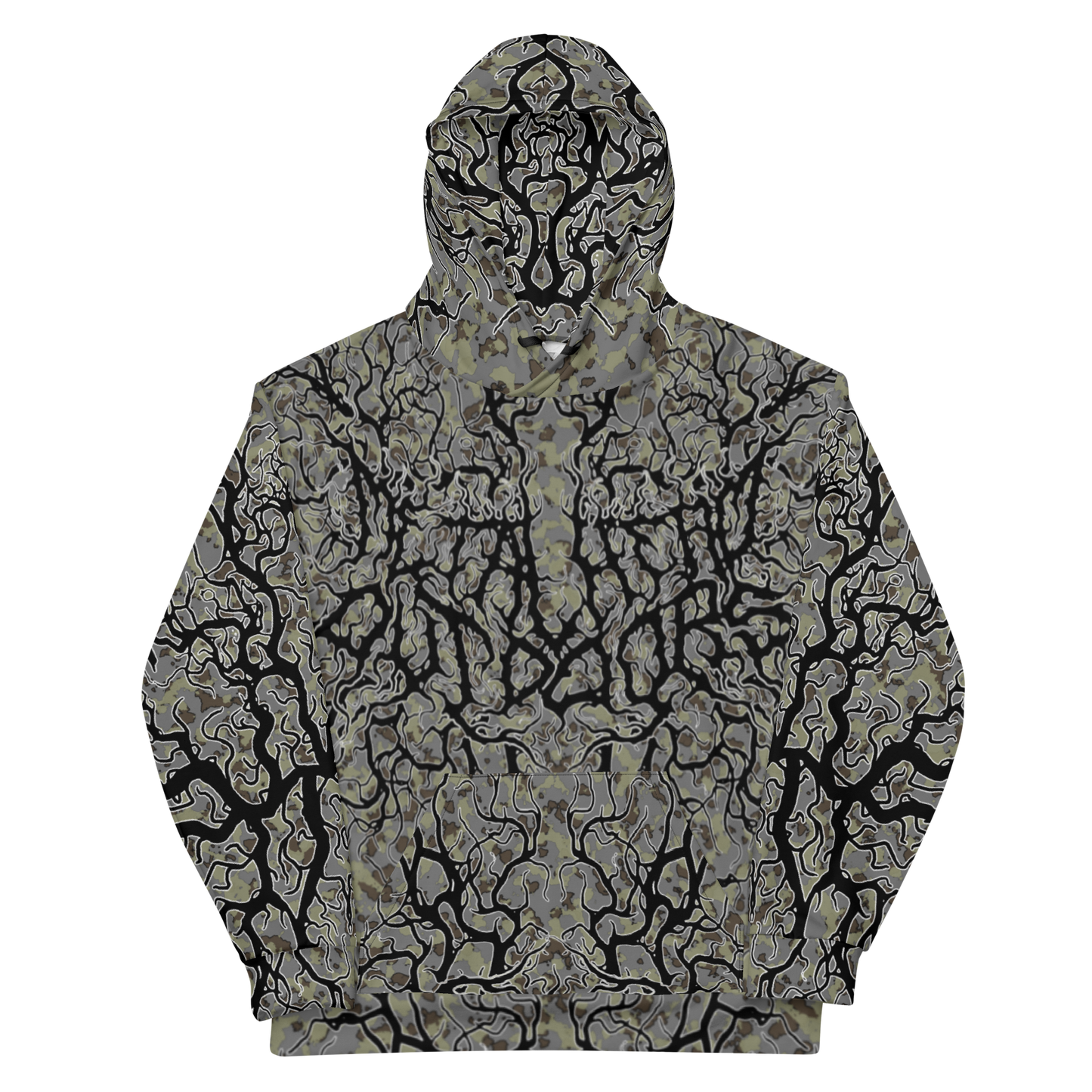 Unhallowed Ground Deathmetal Camo Performance Hoodie