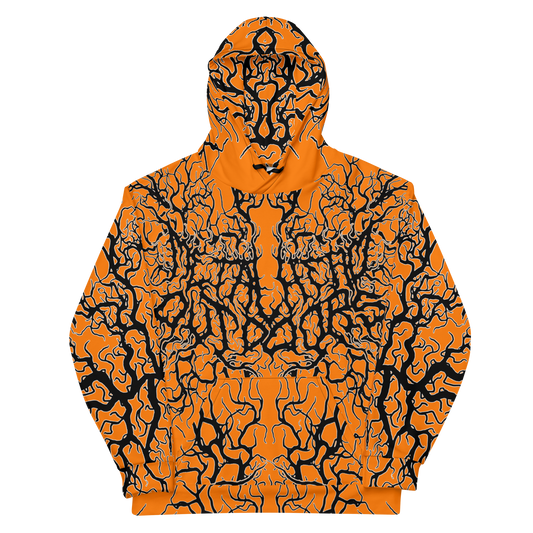 Solid Blaze Orange Performance Unisex Hoodie