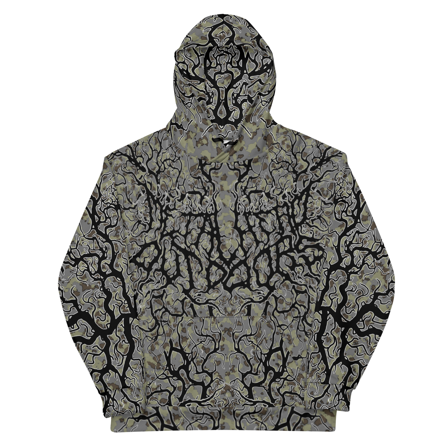 Unhallowed Ground Deathmetal Camo Performance Hoodie