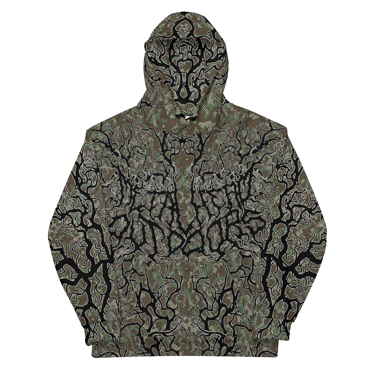 Unholy Timber Deathmetal Camo Performance Hoodie