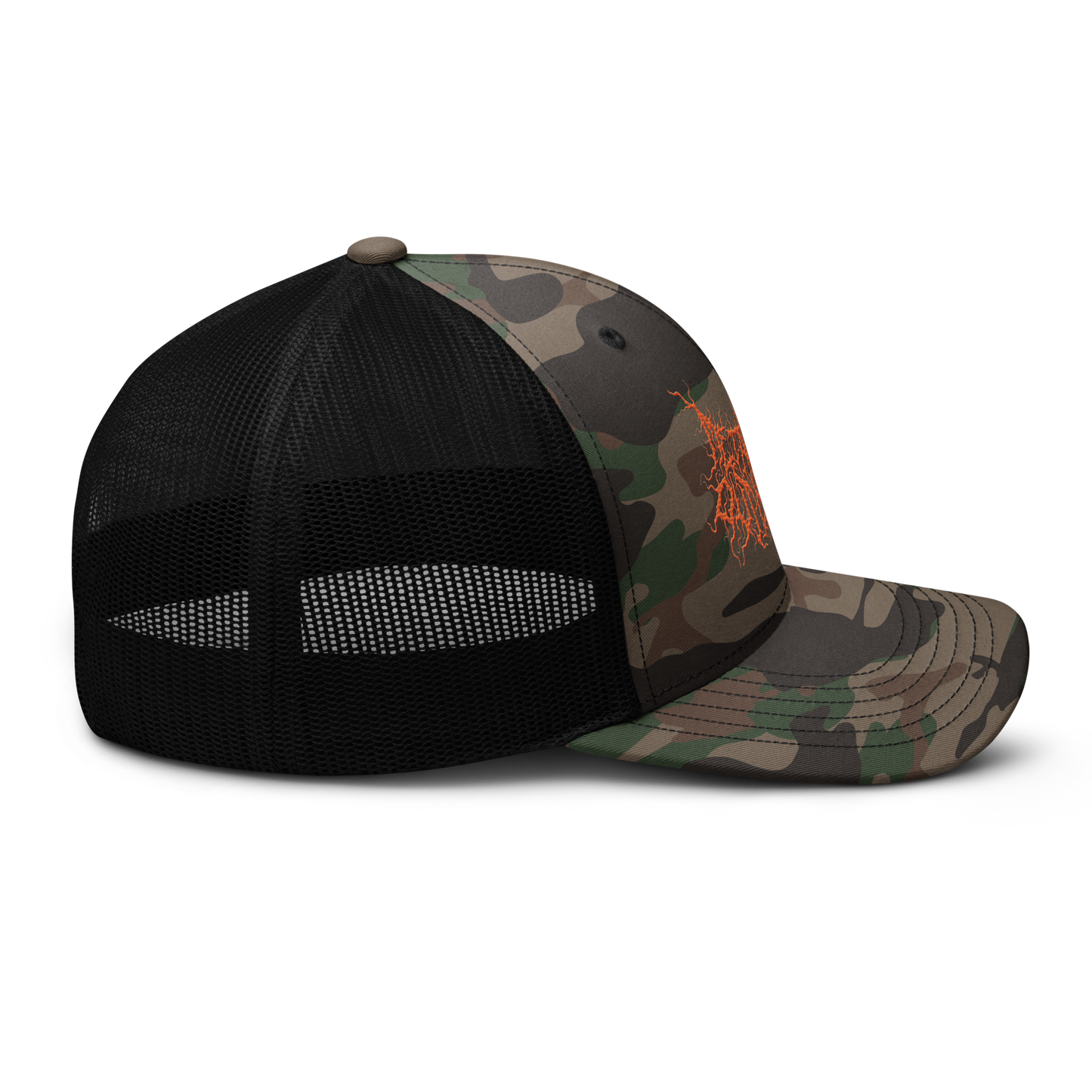 Embroidered Deathmetal Logo Camo Snapback