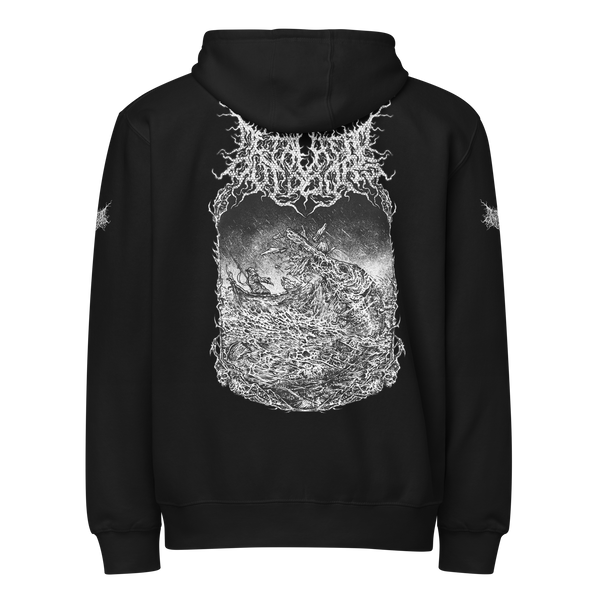 Alligator Gar: Gasp of the Damned - Premium Zip Up Hoodie